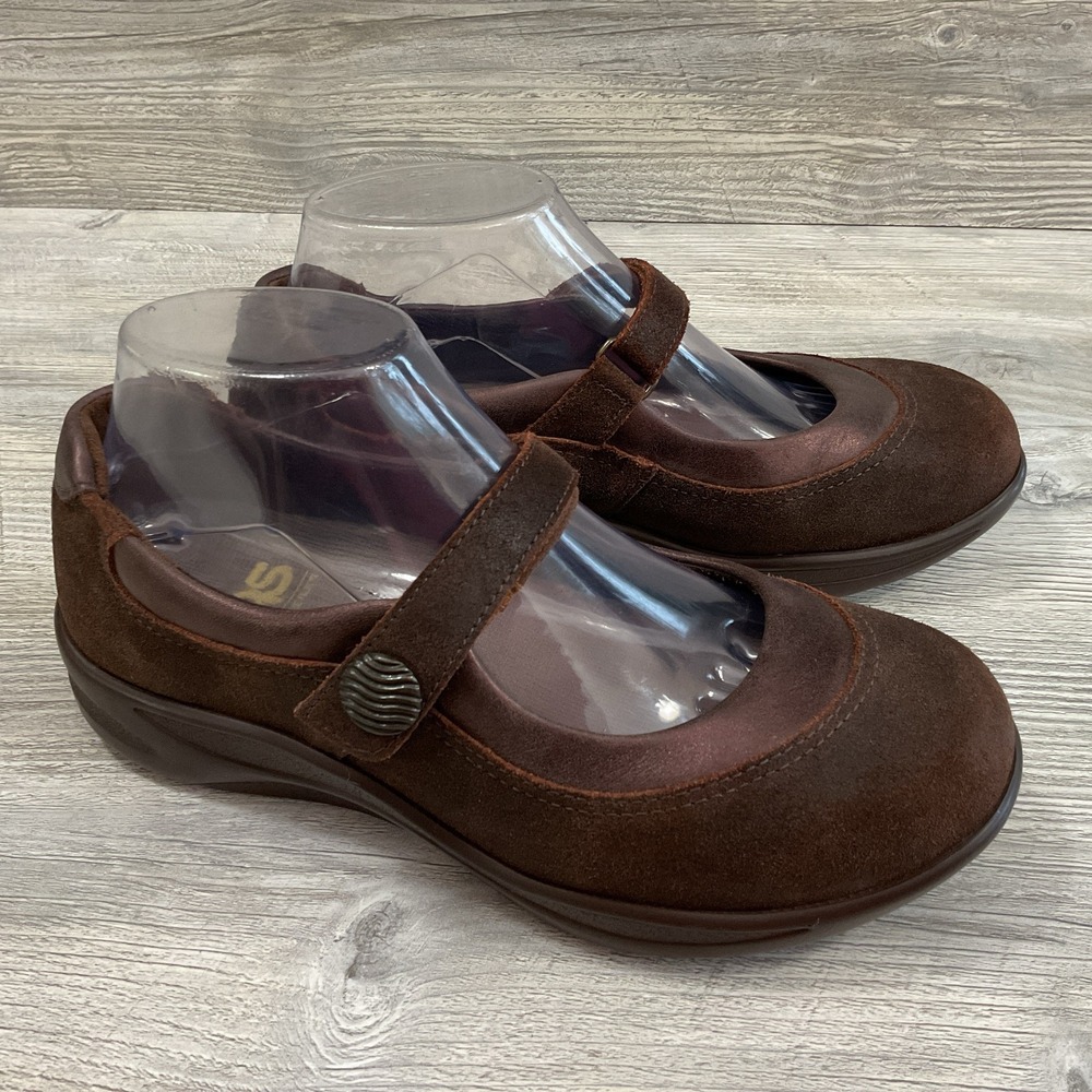 SAS Step Out Mary Jane Brown Leather Shoes 76956937 Womens Size 7 Wide